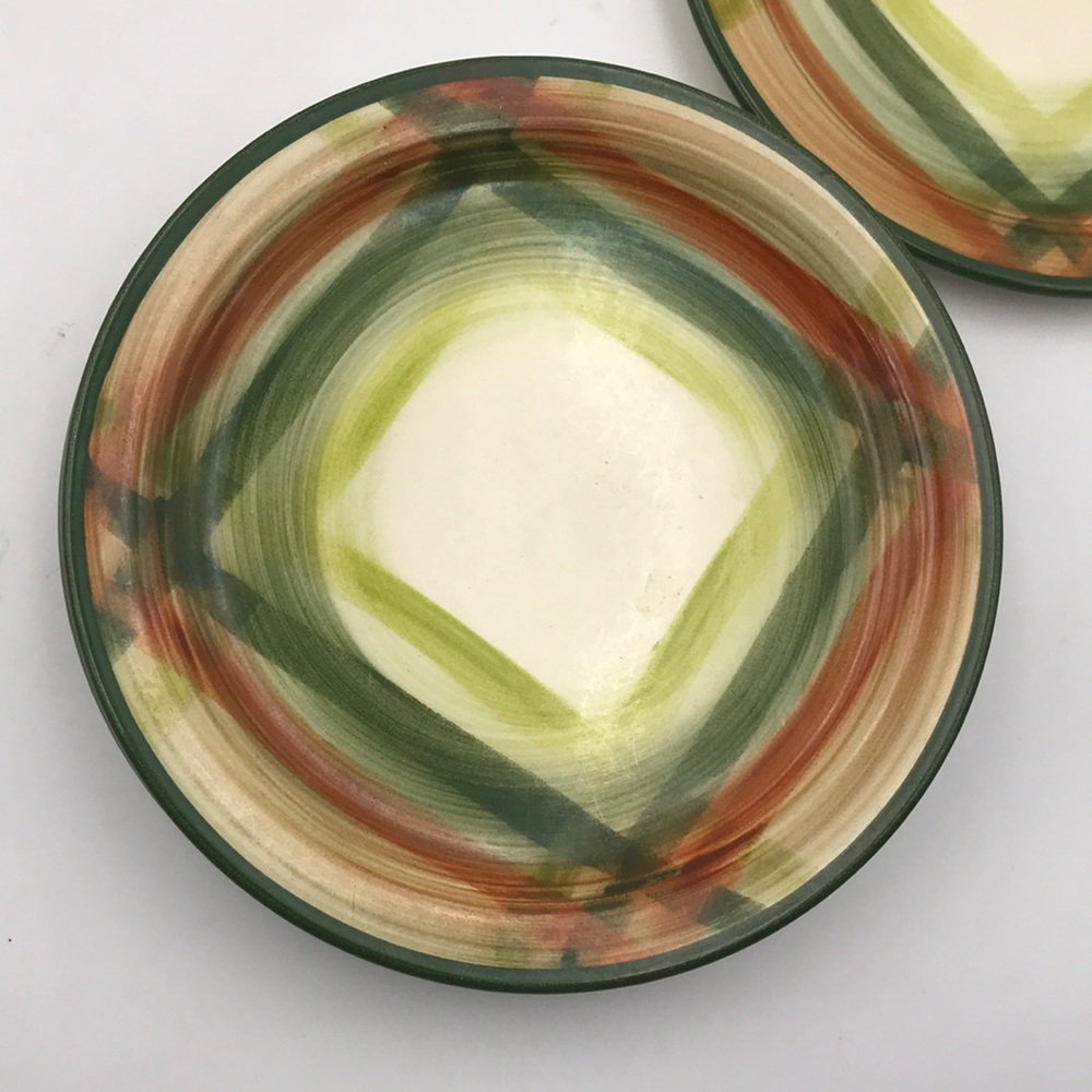 Vernonware Metlox Tam O'Shanter Poppytrail Bread Butter Plate Set of 7 Vintage